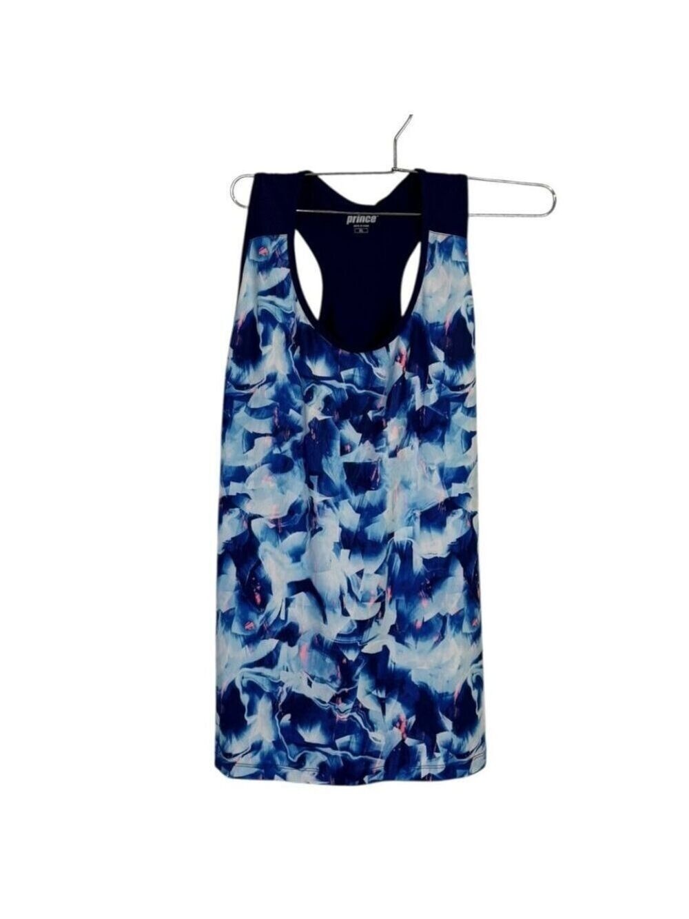 Prince Blue Abstract Performance Tennis Tank Top Large
